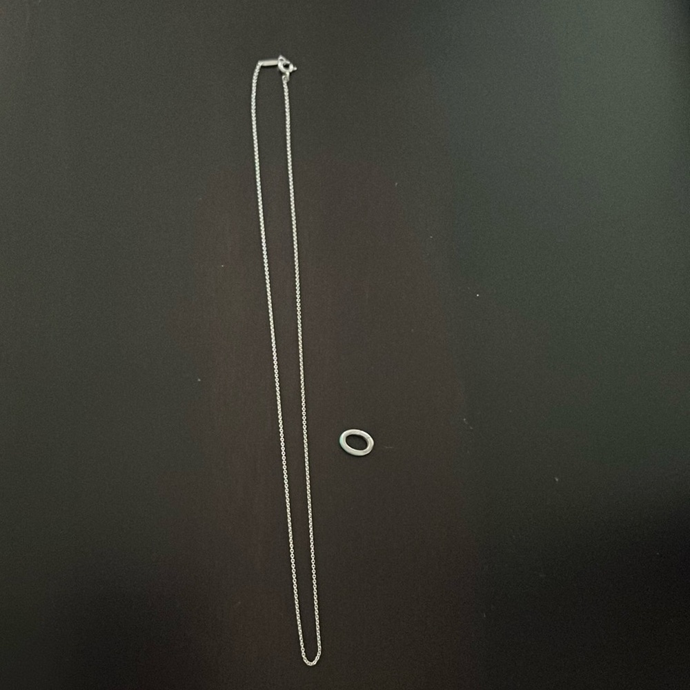 Tiffany & Co. Sterling silver chain and turquoise clasp